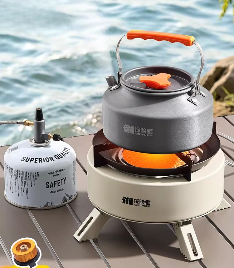 ポータブル分割ガスストーブ屋外キャンプピクニック調理バーナー - Camping Cooking Box Set のレビューと価格