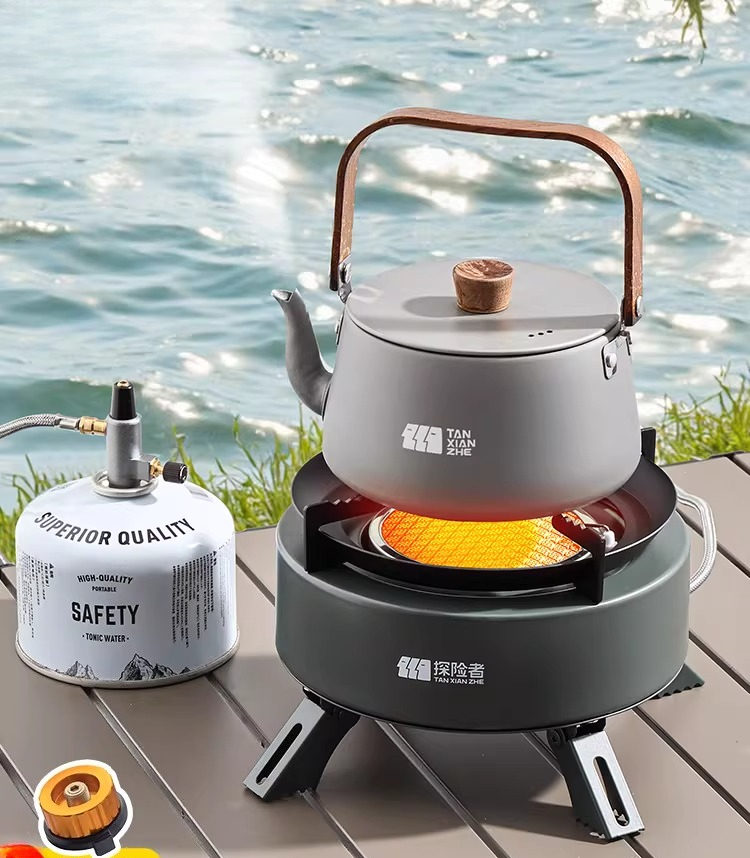 ポータブル分割ガスストーブ屋外キャンプピクニック調理バーナー - Camping Cooking Box Set のレビューと価格