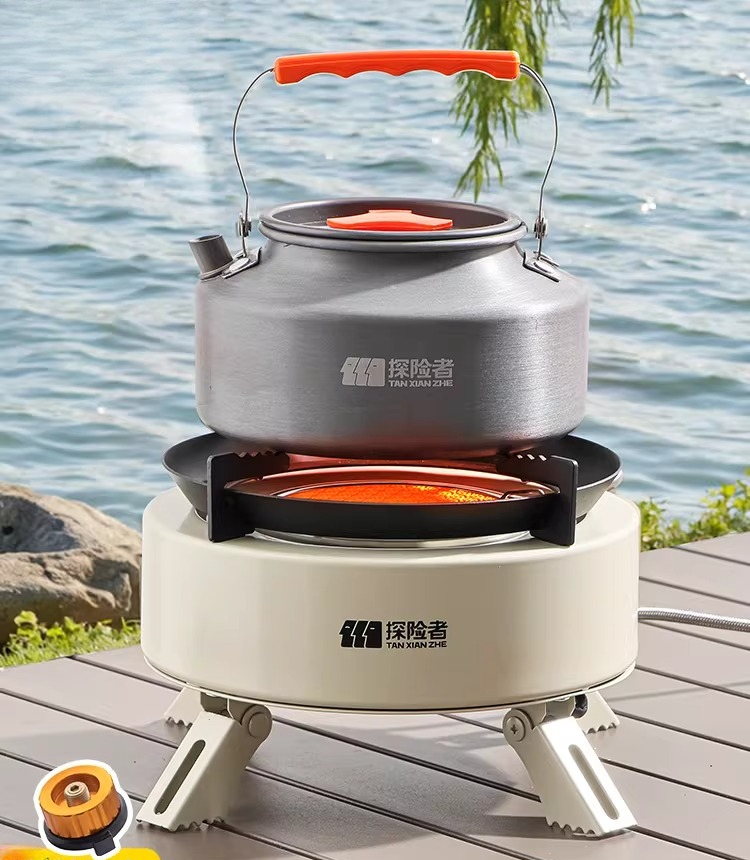 ポータブル分割ガスストーブ屋外キャンプピクニック調理バーナー - Camping Cooking Box Set のレビューと価格