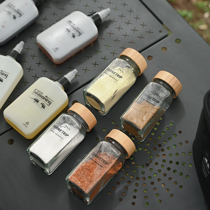 アウトドアキャンプ用調味料ボトルセット ピクニック用調味料ボ - Camping Cooking Oil のレビューと価格