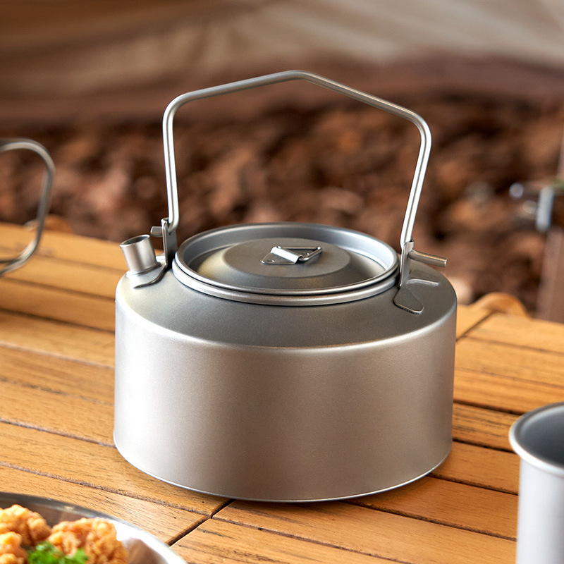 キャンプ水調理ケトルチタンケトル 980 ミリリットル茶コー - Camping Cooking Set のレビューと価格