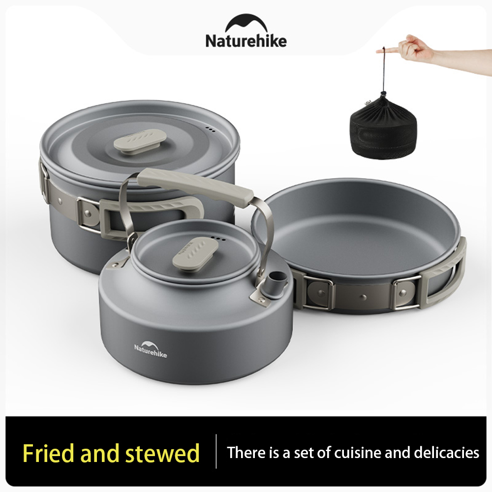 Naturehike アウトドアポットセット、キャンプ調理器 - Camping Outdoor Cooking Set のレビューと価格