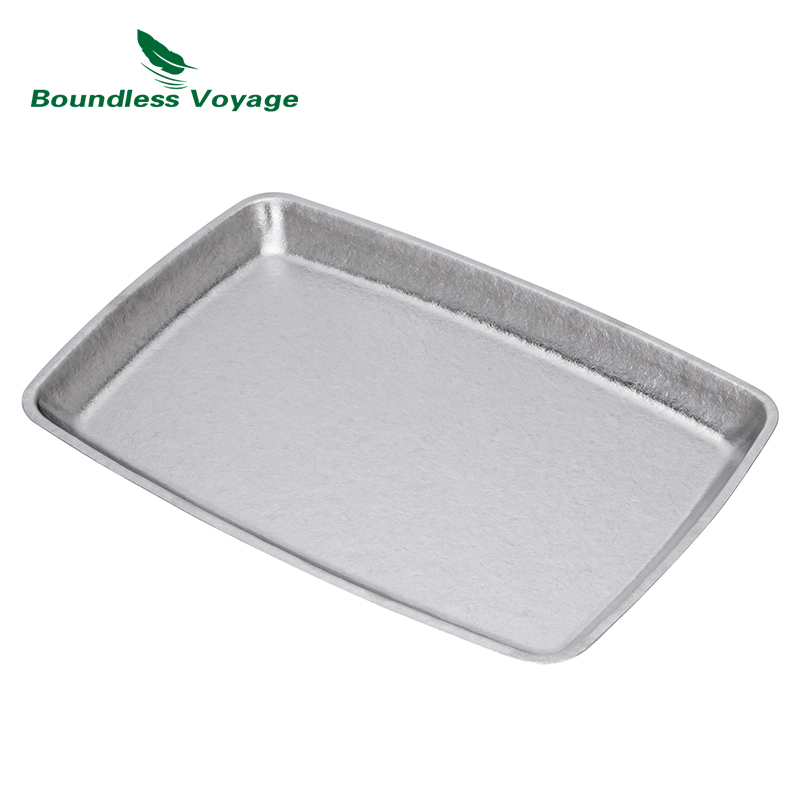 Boundless Voyage チタン製スクエアプレート  - Camping Cooking Tray のレビューと価格